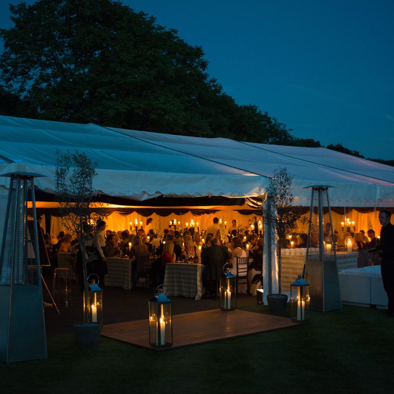 Evening Marquee Evening marquee with sides open jpg